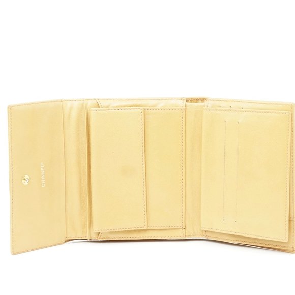 Auth Chanel Wallet Light Brown Leather #5737C64 - Picture 11 of 12